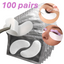 100 Paar Augenpads für Wimpernverlängerung, Standard