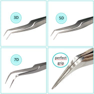 xD Pinzas de técnica de volumen de extension de pestañas