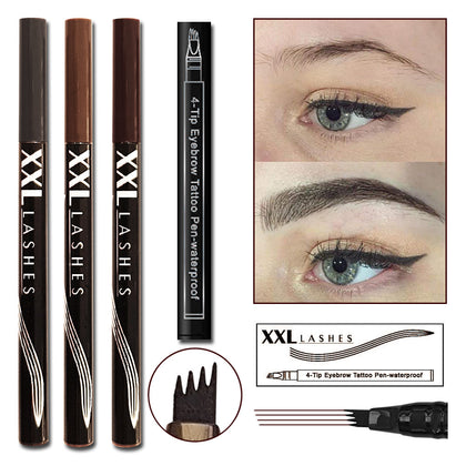 4Tip Eyebrow Tattoo Pen - Augenbrauenstift mit Microblading Effekt.....