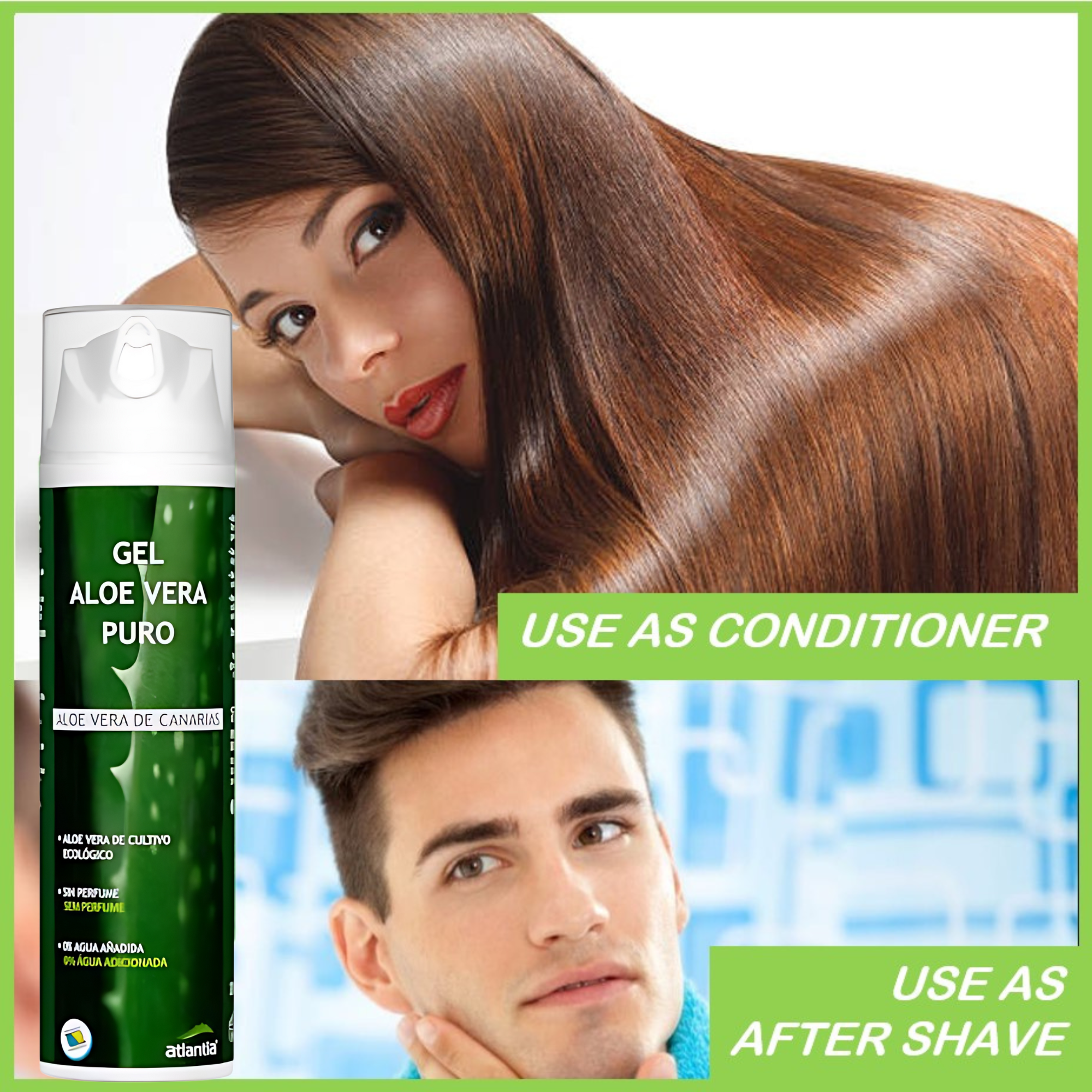 aloe vera atlantia Aloe Vera Gel Puro, 100% natural, organic, vegan – XXL Lashes