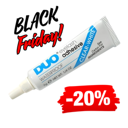DUO Eyelash Glue (blue), white, with latex, 9gr