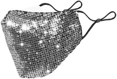 Masque Facial glamour avec paillettes