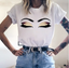 Camiseta con estampado Glamour Lashes -