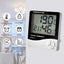 Termómetro higrómetro digital con pantalla LCD  medidor de temperatura y humedad