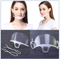 Visiera in plastica  visiera con fascia elastica regolabile